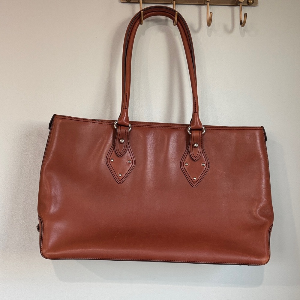 Cole Haan Trinity Elegant Brown Leather Tote Bag
